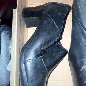 Clarks Black Ankle Booties